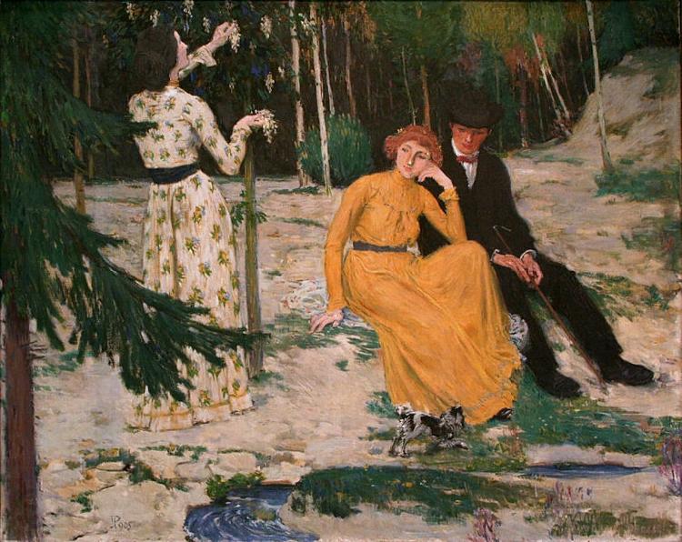 Jan Preisler Lovers Norge oil painting art